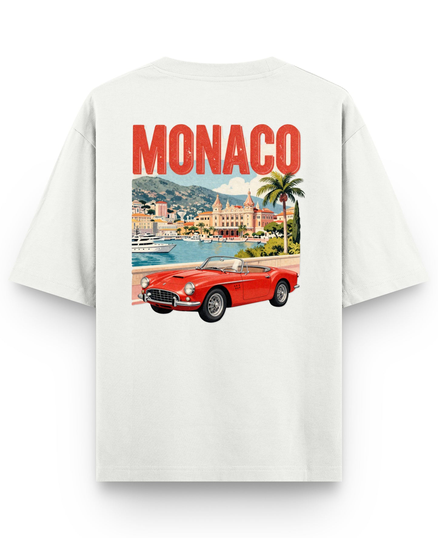 Off White Oversized T-shirt Back Design