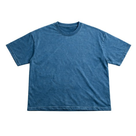 Melo Studios — Blue Washed Boxy T-Shirt
