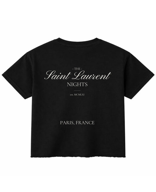Black Boxy Fit T-shirt Back Design