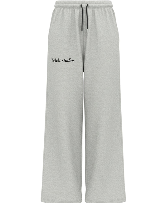 Grey Cotton Joggers Front Design